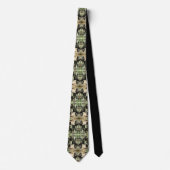 Cravate Chauve-souris volante vintage chauve-souris noire  (Devant)