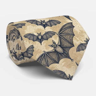 Cravate Chauves-souris Halloween vintage