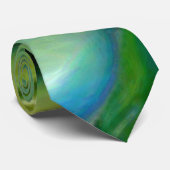 Cravate Chaux et turquoise (Roulé)