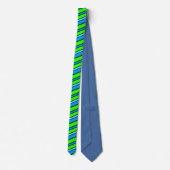 Cravate Chaux Vert, Bleu, Bleu, Bleu, Bleu, Bleu Diagonal  (Dos)