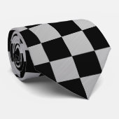 Cravate Check Brushed Steel Tie (Roulé)