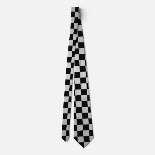 Cravate Check Brushed Steel Tie (Dos)