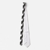 CRAVATE CHECK DE GINGHAM NOIR ET BLANC (Dos)