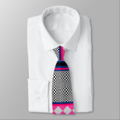 Cravate Check Stripes Harlequin Conception de Motif mixte (Attaché)