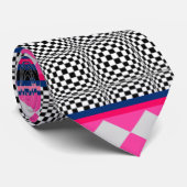 Cravate Check Stripes Harlequin Conception de Motif mixte (Roulé)
