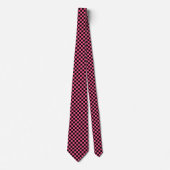 Cravate Checkered Hot Pink and Black (Devant)