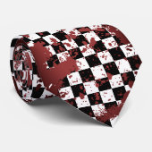 Cravate checkered splatz (Roulé)