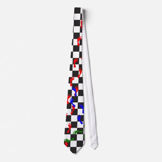 Cravate Checkerwalk par conception de Genepool (Devant)
