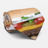 Cravate cheeseburger délicieux avec la photographie de (Roulé)