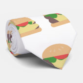 Cravate Cheeseburger moderne Lover Foodie Consommation (Roulé)