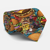 Cravate Cheeseburger Neck Tie (Roulé)