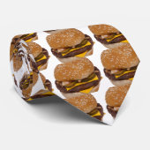 Cravate Cheeseburger Sur Le Sesame Seed Bun (Roulé)