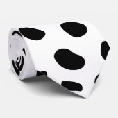 Cravate Cheetah Spots Print Black And White (Roulé)