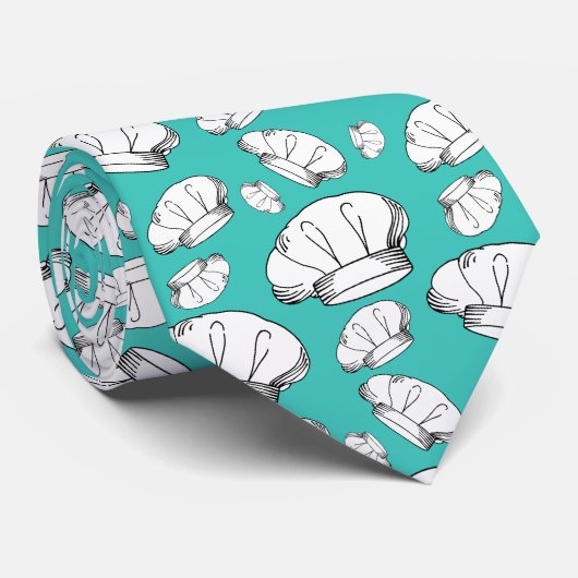 Cravate Chef Casquette Toque Blanche Chefs (Roulé)