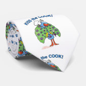 Cravate Chef Peacock, Kiss the Cook ! (Roulé)