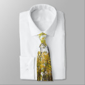 Cravate Chemin d'automne et Feuilles d'or au parc Laurel H (Attaché)