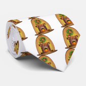 Cravate Cheminée de bas de Joyeuses Fêtes de Noël (Roulé)
