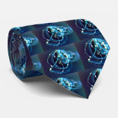 Cravate Chemins nucléaires atomiques CricketDiane d'atome (Roulé)