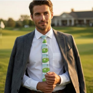 Cravate Chemise à carreaux de golf amusante