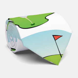Cravate Chemise à carreaux de golf amusante