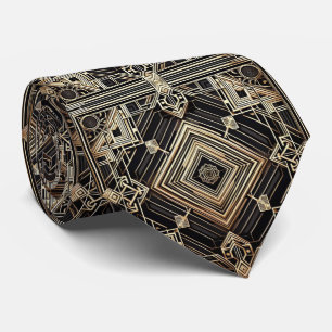 Cravate Chemise à col avec motif Art déco