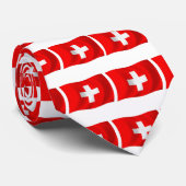 Cravate Chemise à drapeau suisse (Roulé)