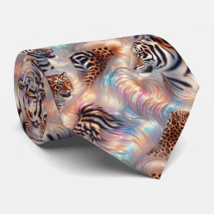 Cravate Chemise à imprimé animalier opale à pois pour le c