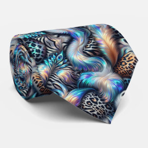 Cravate Chemise à imprimé animalier opale à pois pour le c