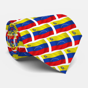 Cravate Chemise à rayures aux couleurs du drapeau du Vénéz