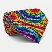 Cravate Chemise arc-en-ciel à imprimé léopard (Roulé)