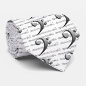 Cravate Chemises et habillement de musique de clef basse (Roulé)