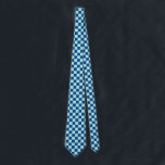Cravate Chèques Bleus Et Bleus Clair Marine À damiers<br><div class="desc">Cravate moderne tendance à damiers en bleu marine et bleu pastel clair.</div>