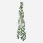 Cravate Chèques déformées en vert (Dos)
