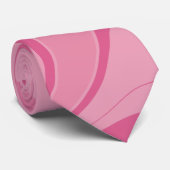 Cravate Chèques et persiennes - Rose (Roulé)
