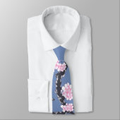 Cravate Cherry Blossom Pastel Motif (Attaché)
