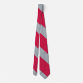 Cravate Cherry et Grey University Stripe (Dos)