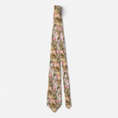 Cravate Cherub victorien et Rose, Floral rose (Devant)