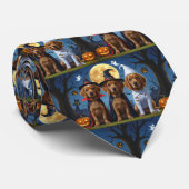 Cravate Chesapeake Bay Terrier Citrouille Halloween Funny (Roulé)