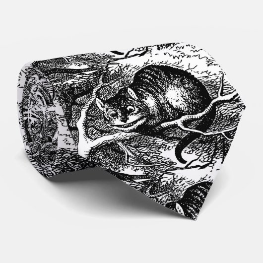 Cravate Cheshire Cat, Alice's Adventures in Wonderland ♥ (Roulé)