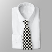 Cravate Chess board black and white (Attaché)