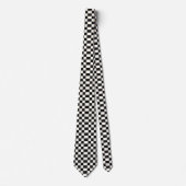 Cravate Chess board black and white (Devant)
