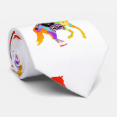 Cravate Cheval Abstrait Et Rider (Roulé)