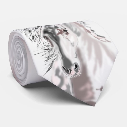 Cravate Cheval blanc (Roulé)