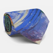 Cravate Cheval bleu avec arc-en-ciel de Franz Marc (Roulé)