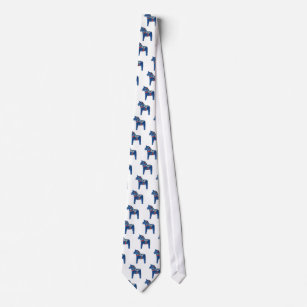Cravate Cheval bleu de Dala de Suédois
