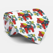 Cravate Cheval coloré de Dala de Suédois (Roulé)