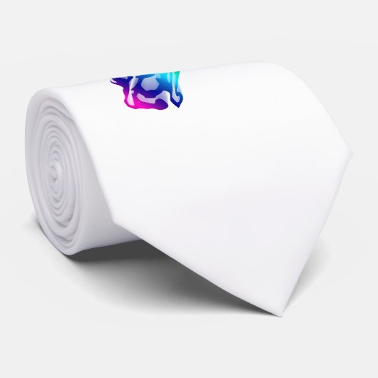 Cravate Cheval courant d'arc-en-ciel avec la traînée de (Roulé)