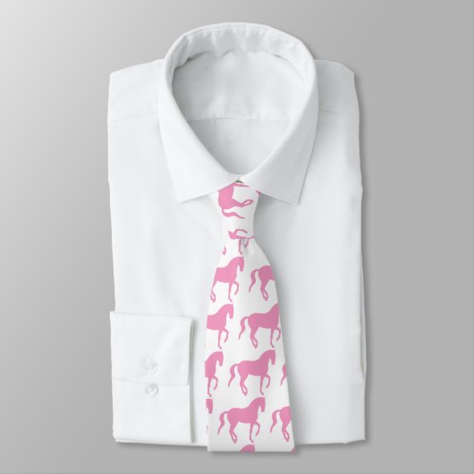 Cravate Cheval de Piaffe (rose) (Attaché)