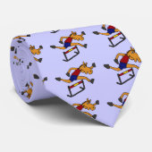 Cravate Cheval drôle DE X/Y sautant par-dessus la bande (Roulé)