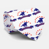 Cravate Cheval et jockey emballant Melbourne Cup (Roulé)